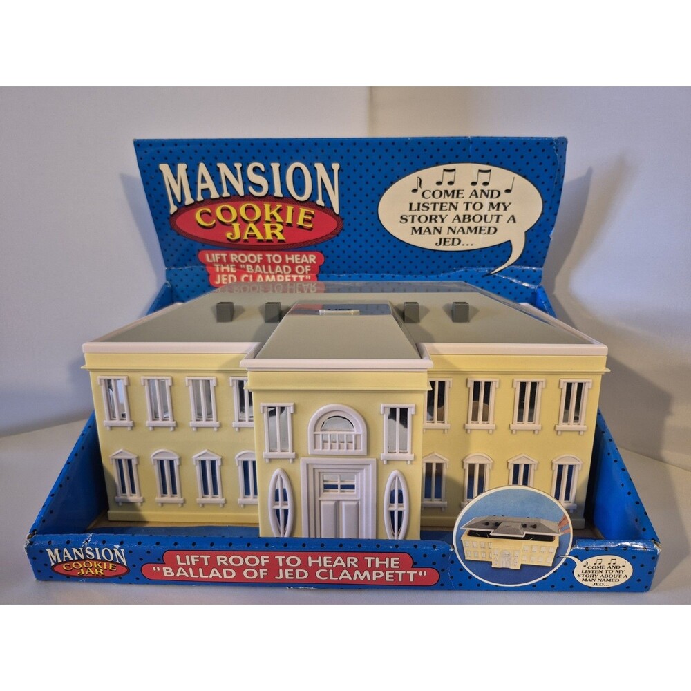 Beverly Hillbillies Mansion Cookie Jar Plays Ballad of Jed Clampett Tested Works